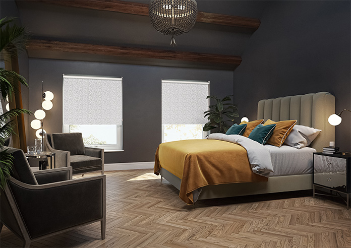 Winding Leaves, Grigio - Twist&Fit Roller Blind - Image 7